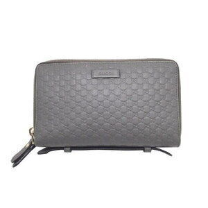 Gucci Document Case Shier Leather Gray